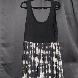 Tie Dye Tank Chiffon Maxi Dress